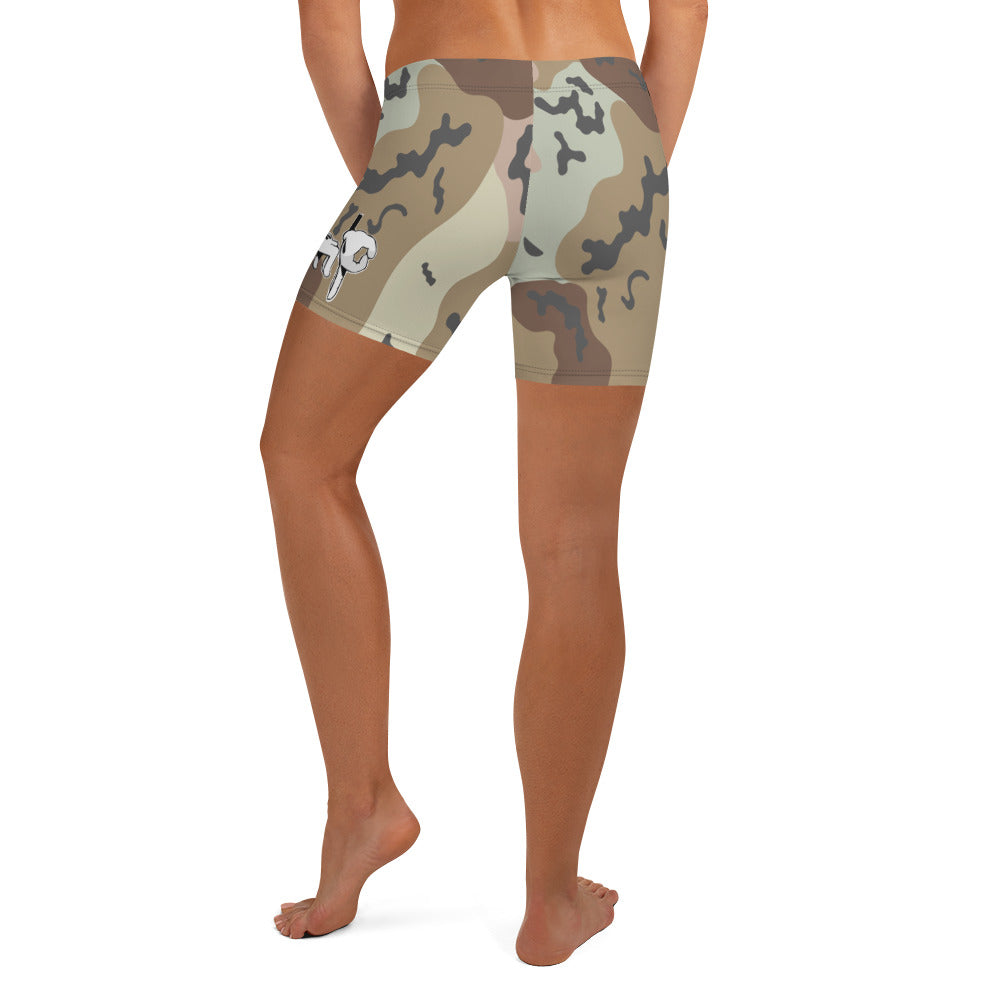 Camp Camo Biker Shorts